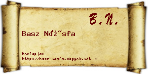 Basz Násfa névjegykártya